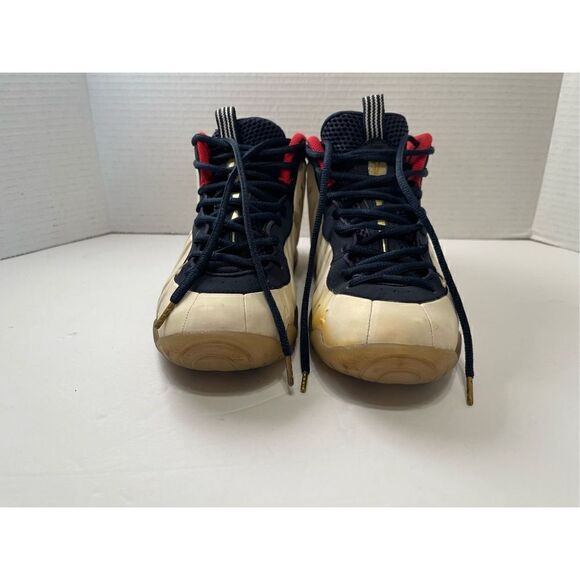 644791-403 Nike Air Foamposite One 5.5Y Little Posite Olympic Sneakers Youth - Picture 1 of 14